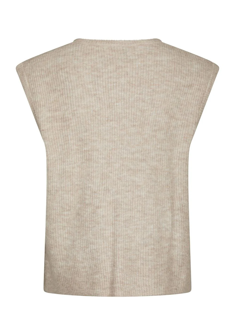 Everest Knit Vest - Sand Melange - Image 2
