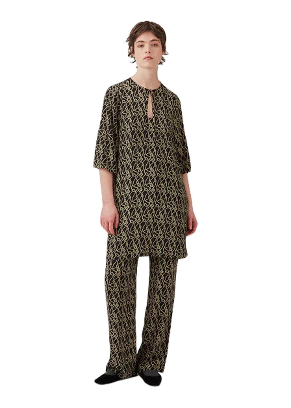 FelineMD print dress - Fall Rope - Image 3