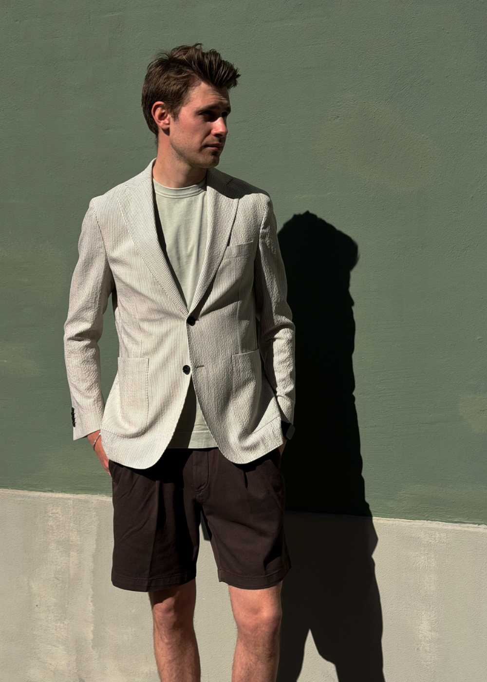 Ferry Patch Soft Blazer - Brindle Beige - Image 2