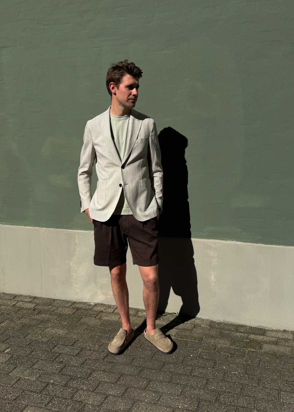 Ferry Patch Soft Blazer - Brindle Beige - Image 3