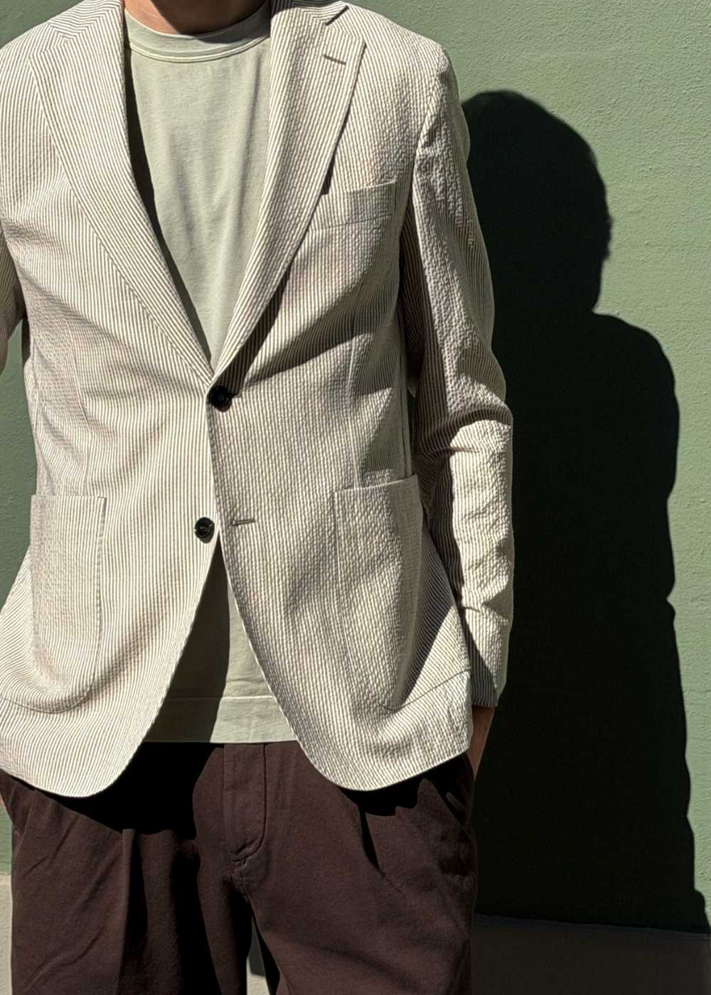 Ferry Patch Soft Blazer - Brindle Beige - Image 4