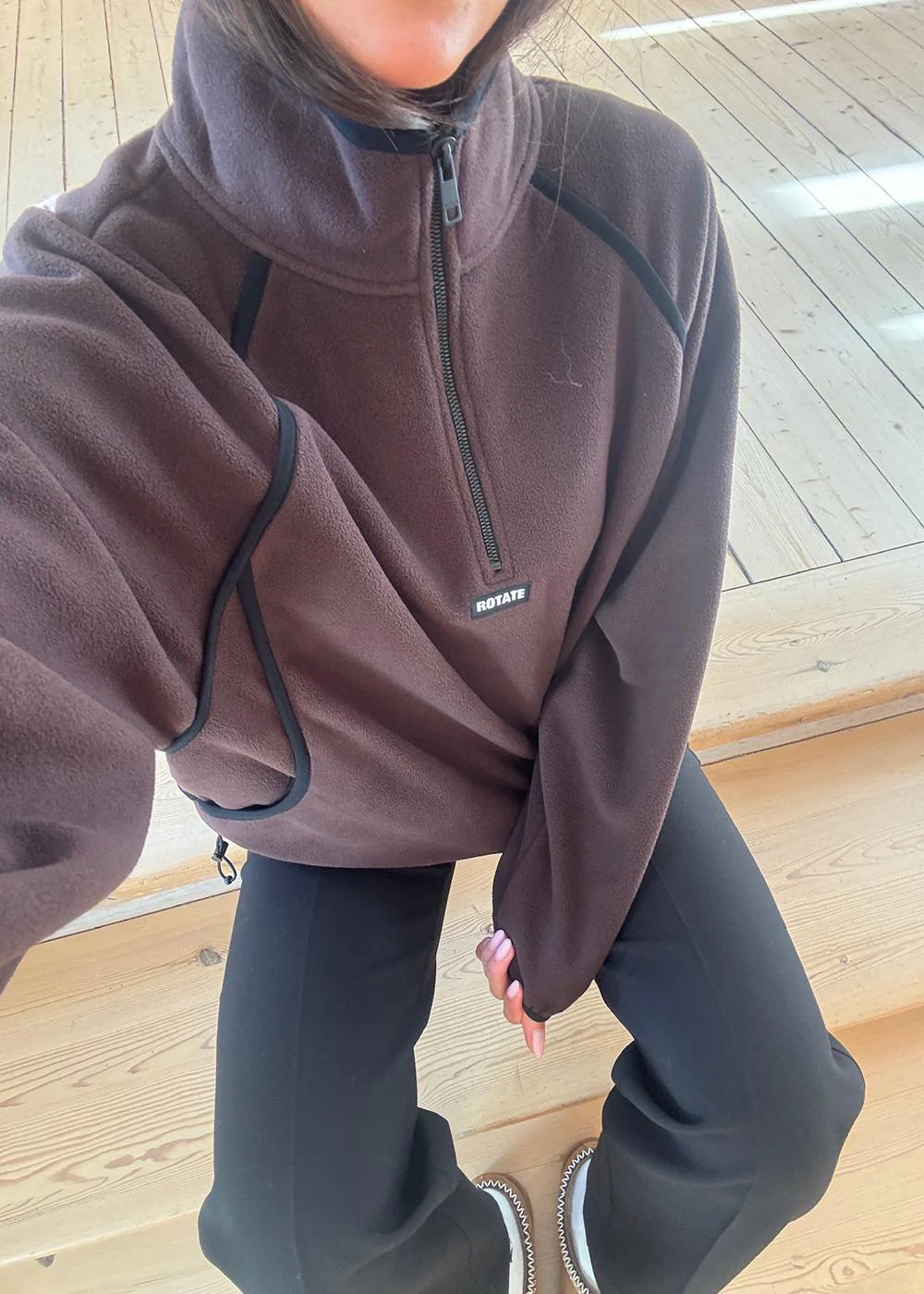 Fleece Half Zip Jacket - Molé - Image 6