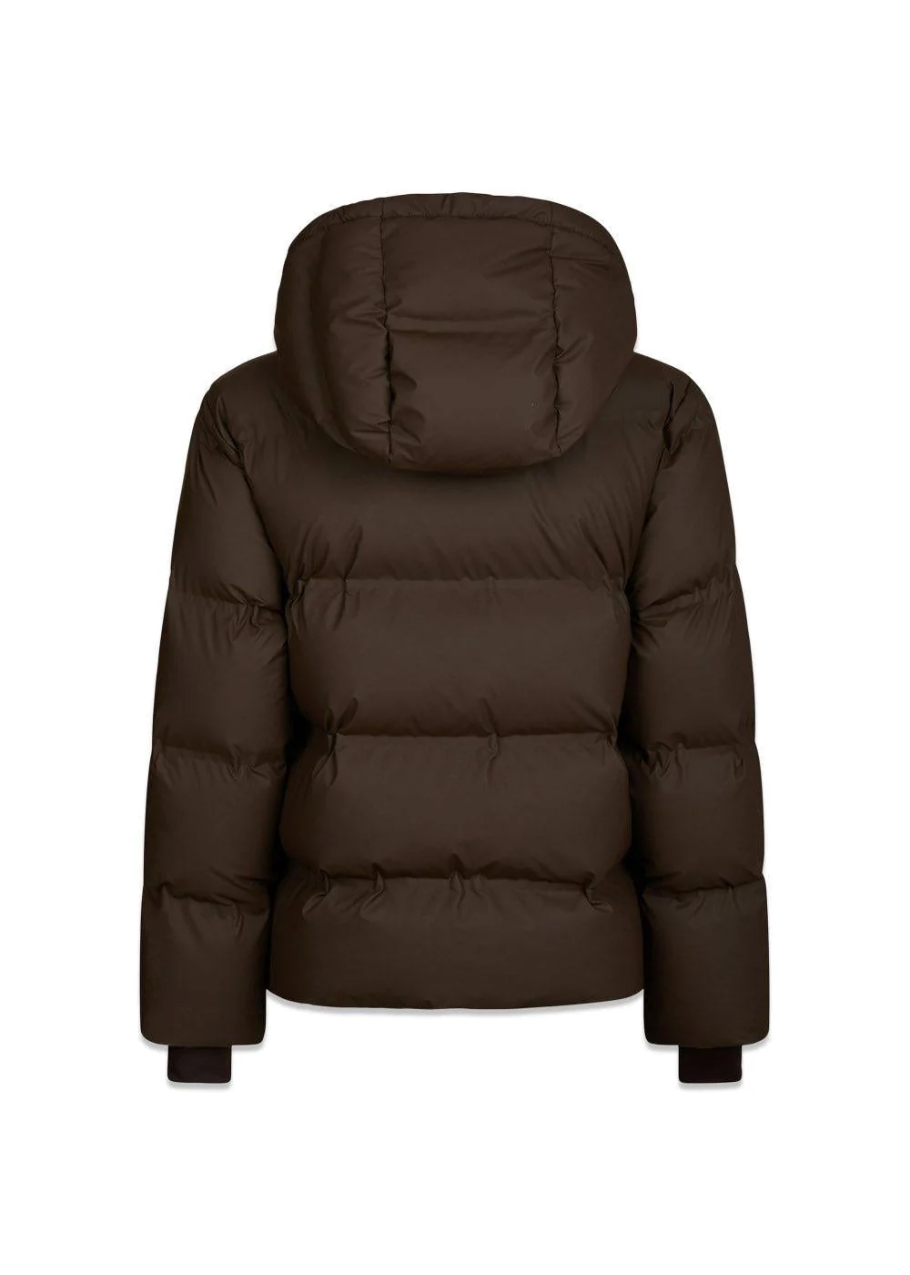 Fox C Puffer Jacket - Dark Brown - Image 2