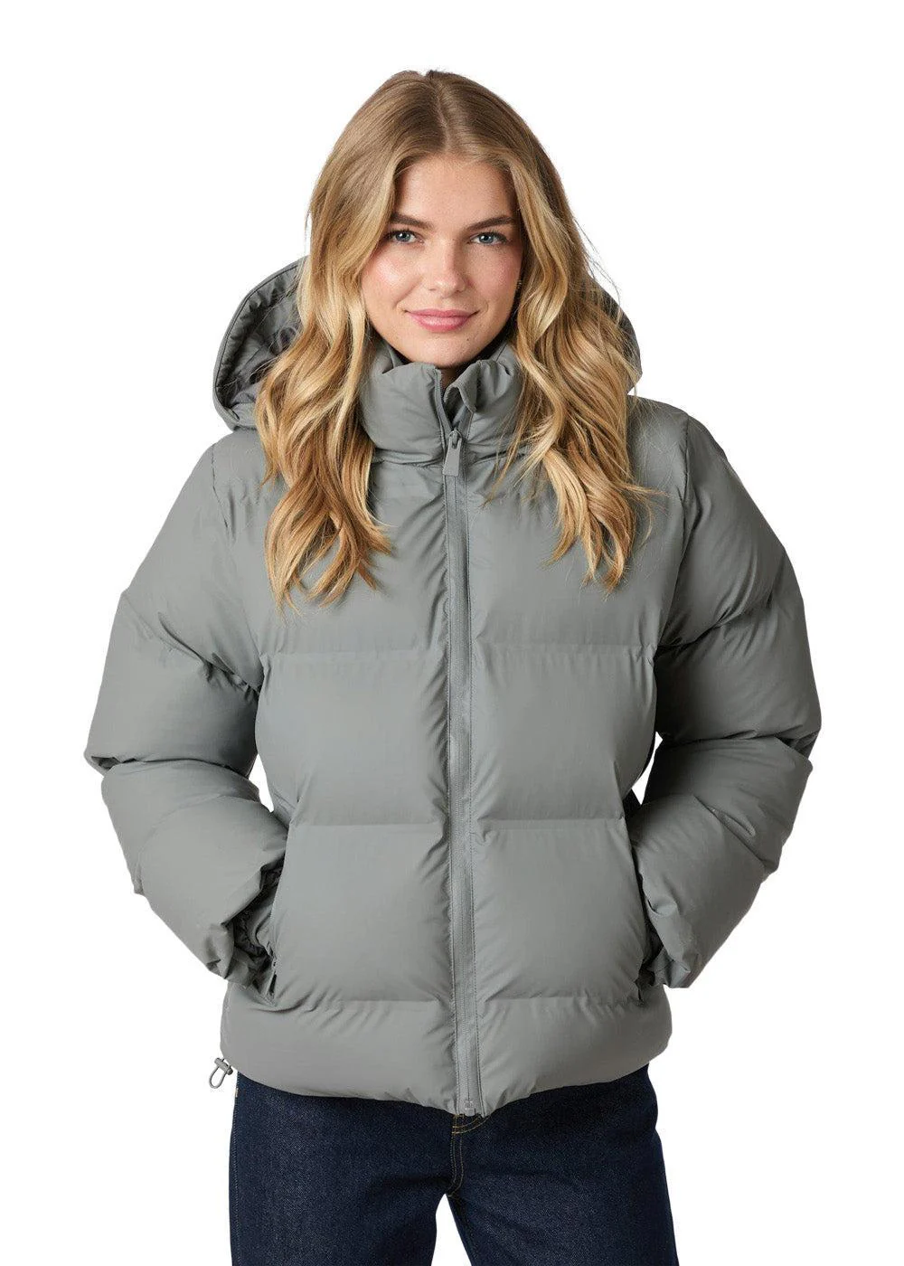 Fox C Puffer Jacket - Grey - Image 5