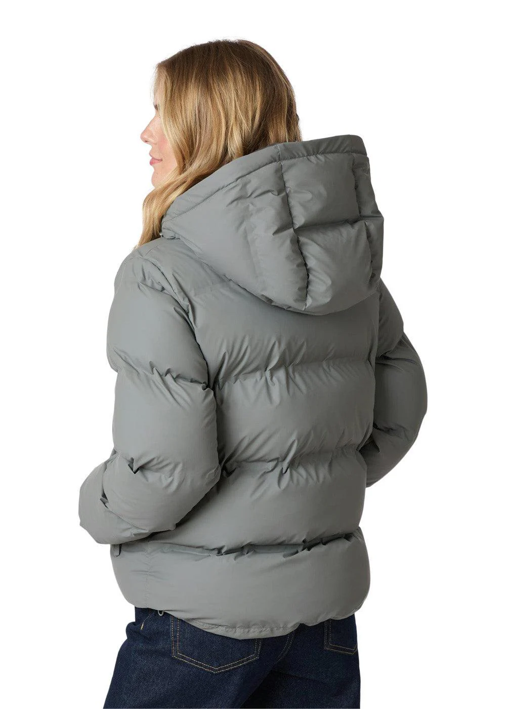 Fox C Puffer Jacket - Grey - Image 6