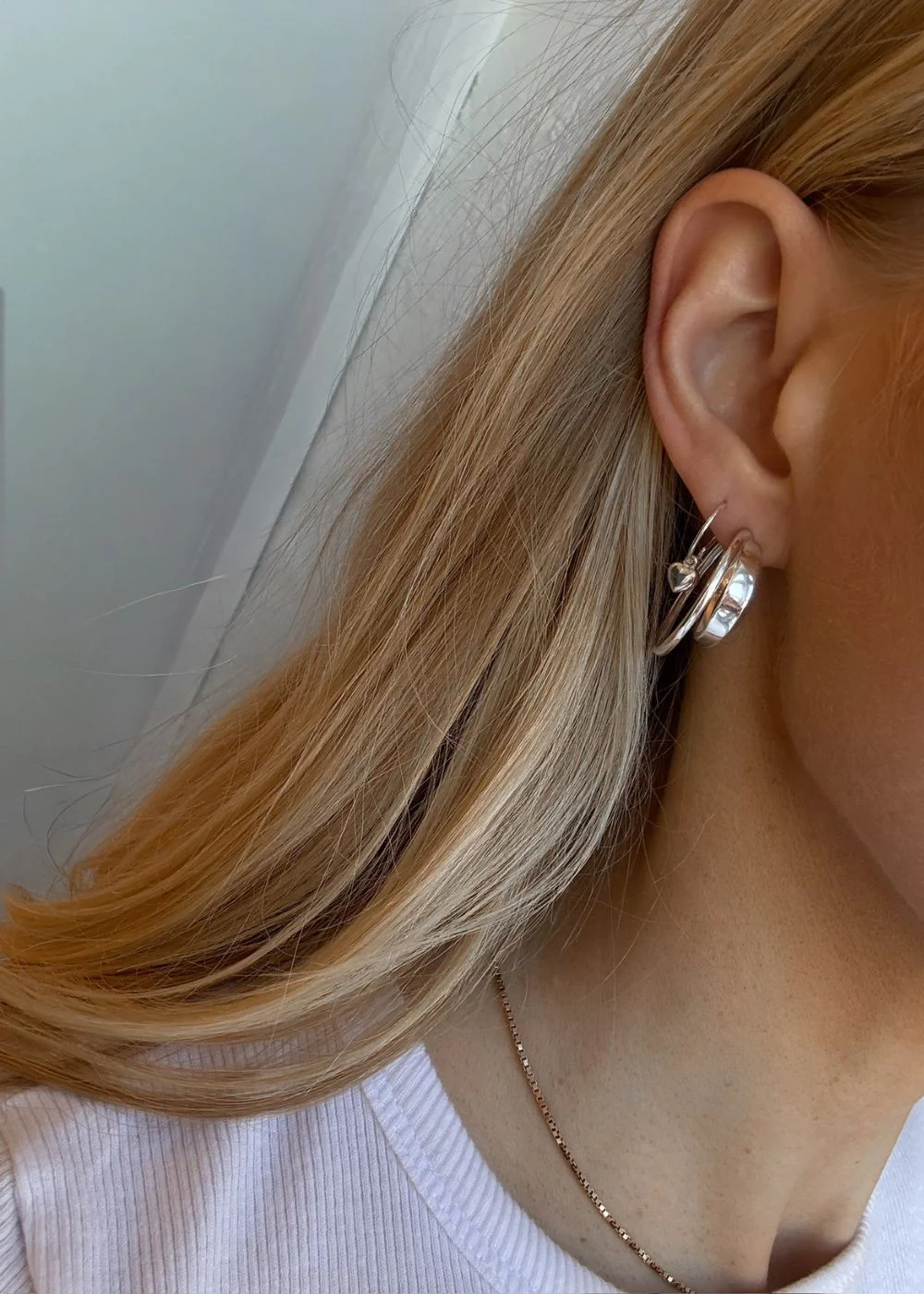 FREJA HOOP - Sterling Silver - Image 2