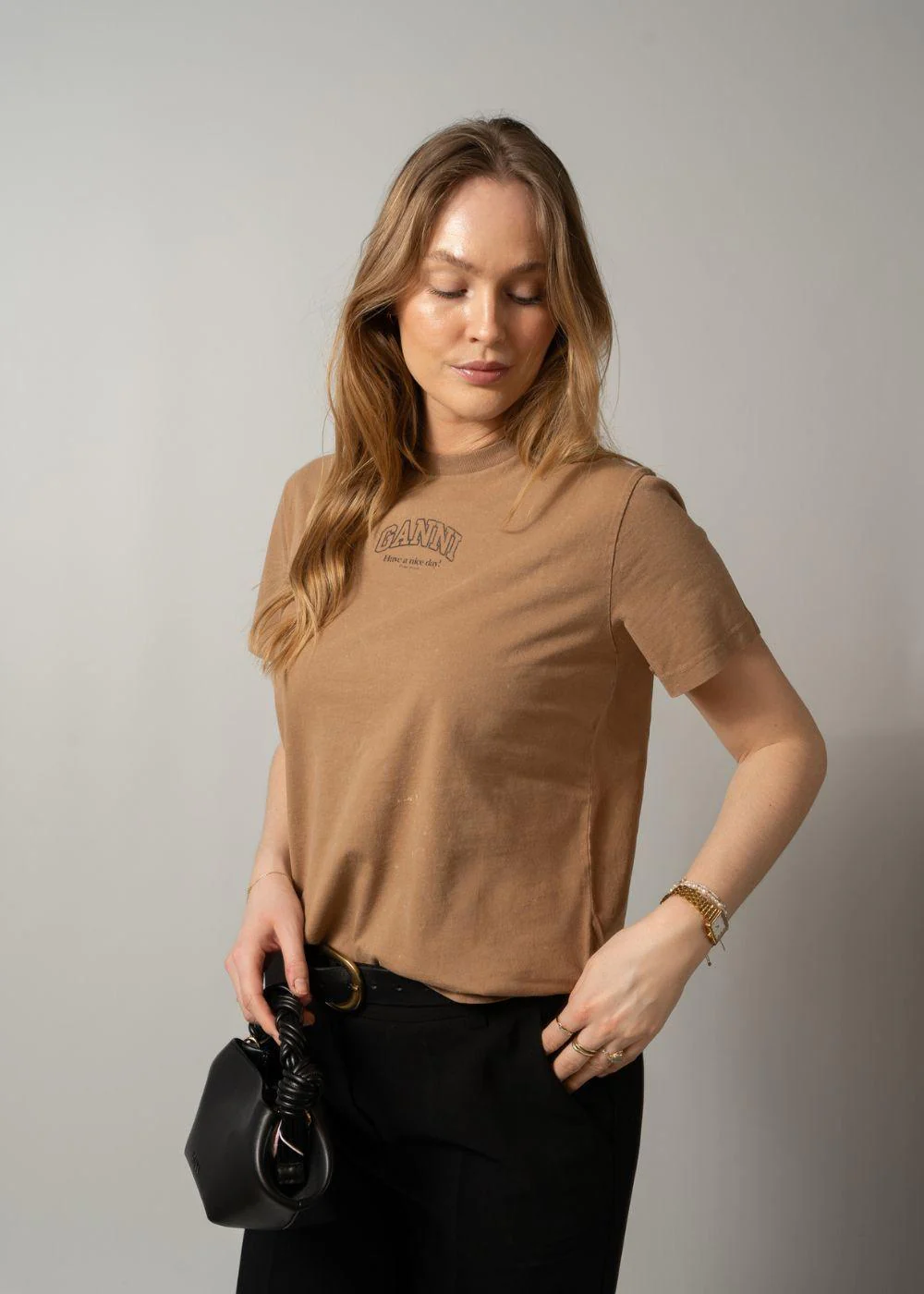 Future Essentials Washed Effect Tee - Coca Mocha - Image 2