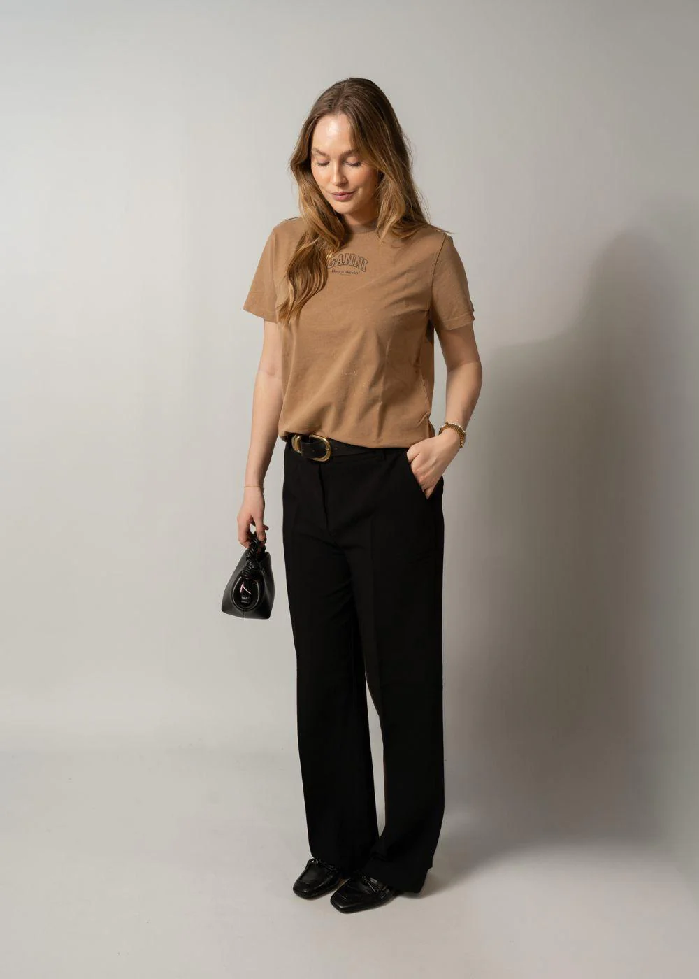 Future Essentials Washed Effect Tee - Coca Mocha - Image 3