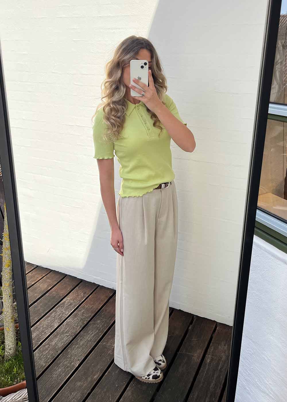 GaleMD 2 wide pants - Beige Melange - Image 3