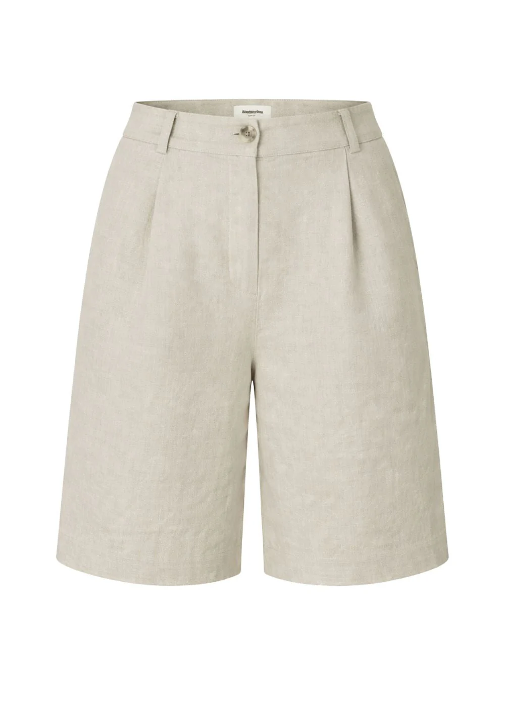 Galemd linen long shorts - Beige Melange