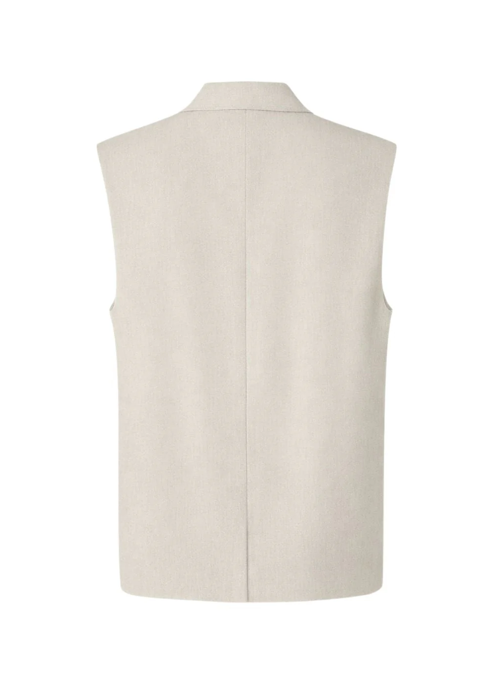 Galemd linen vest - Beige Melange - Image 4