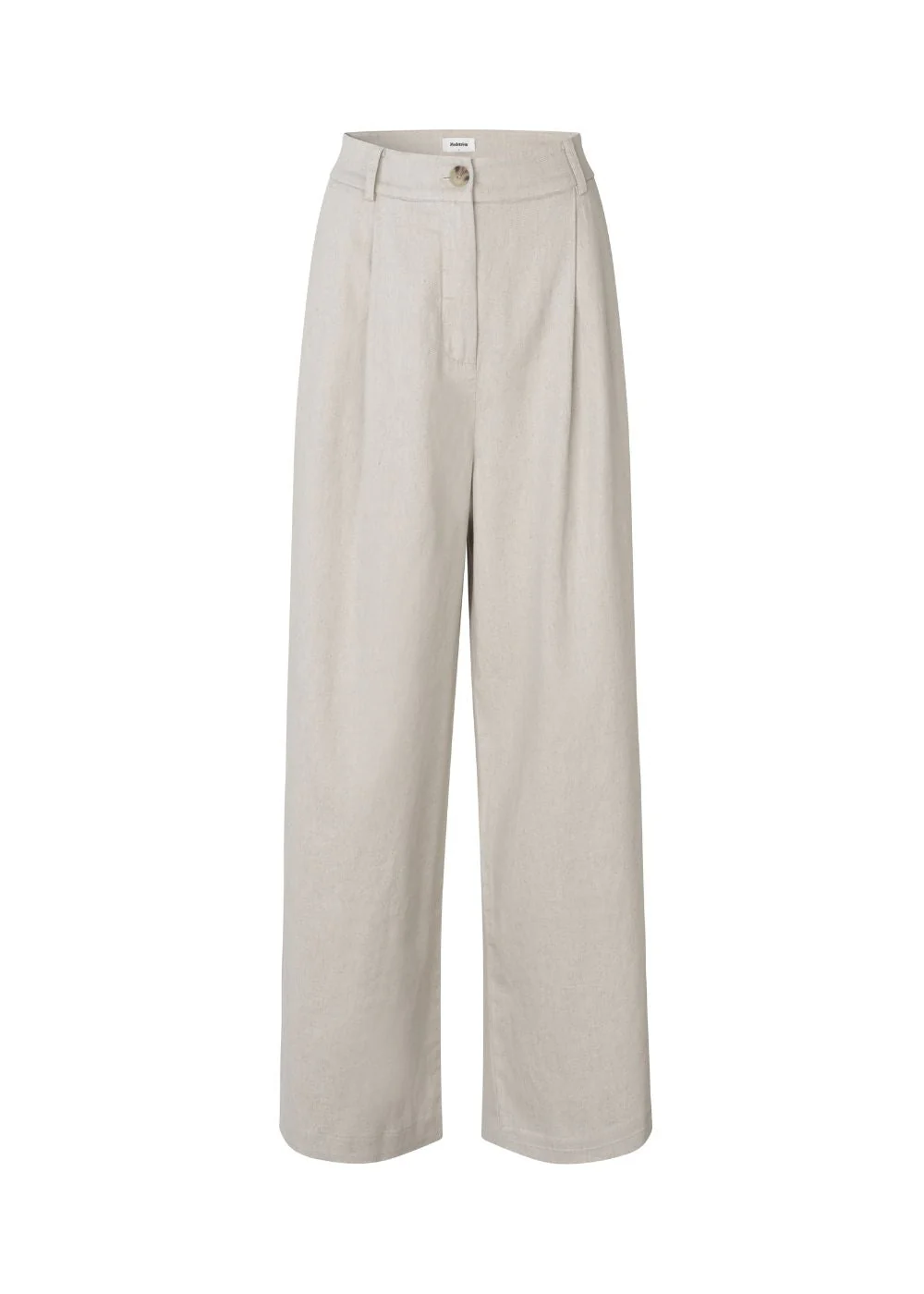 Galemd linen wide pants - Beige Melange
