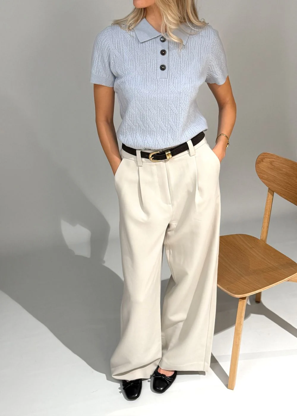 Galemd wide pants - Moonbeam - Image 5