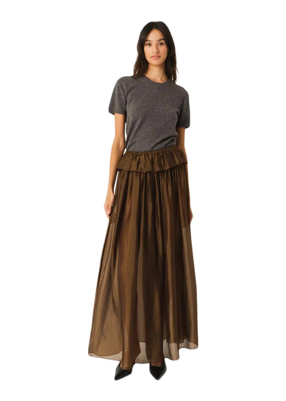 Gilian Maxi Skirt - Espresso - Image 3