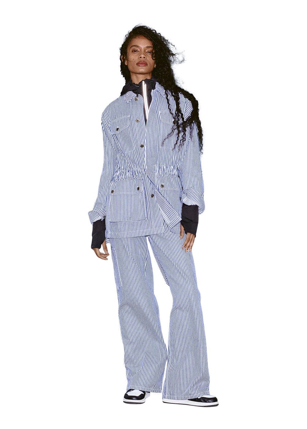 Good Vibes Jacket - Off White/Blue - Image 3