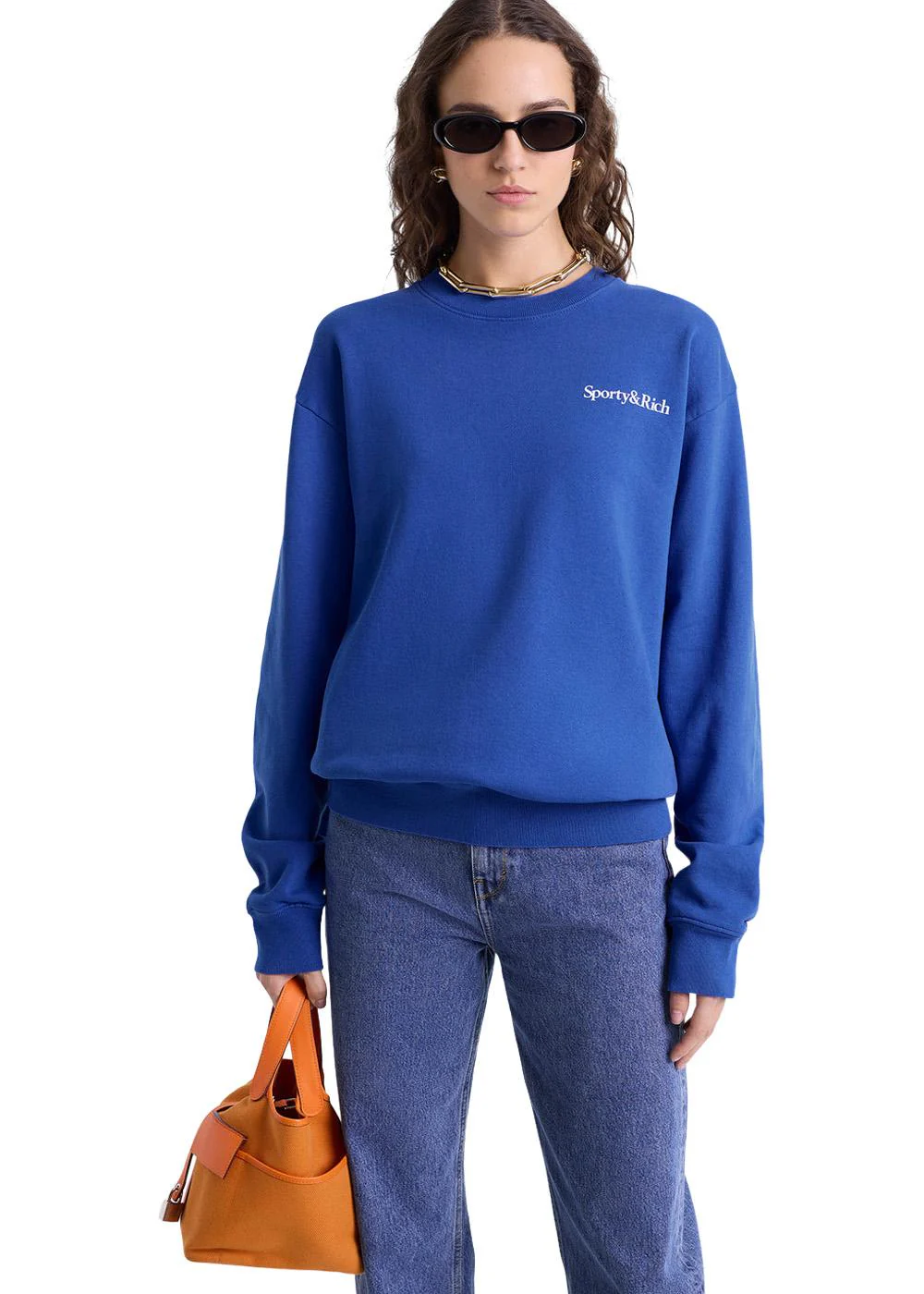Health is Wealth Crewneck - Paris Blue - Image 4