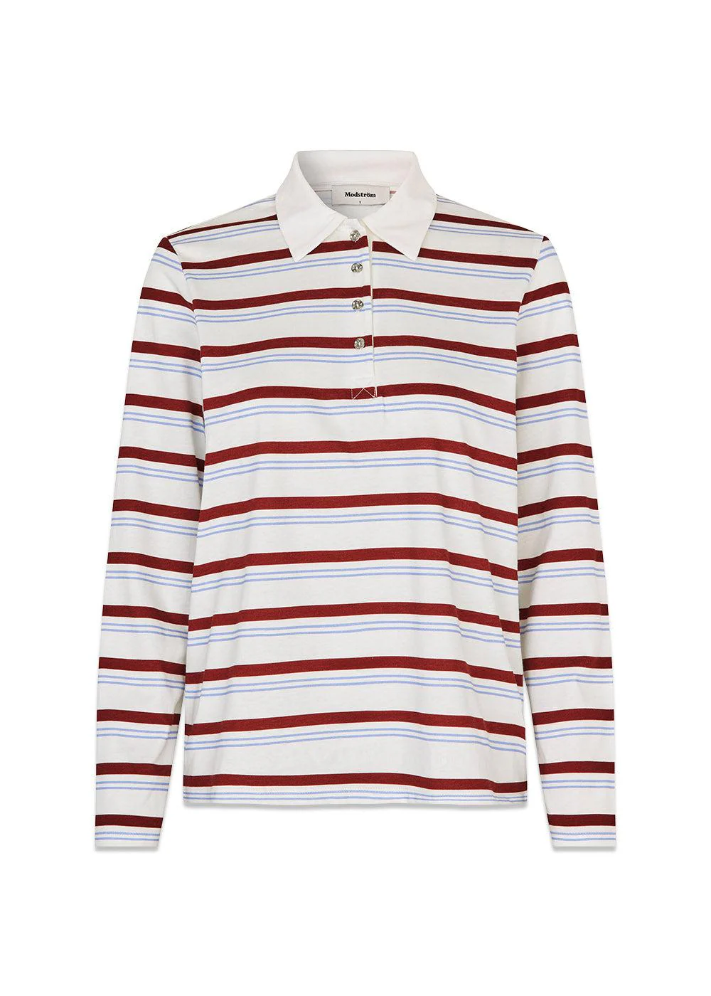 Hellenmd LS stripe polo - Andorra Blue Stripe
