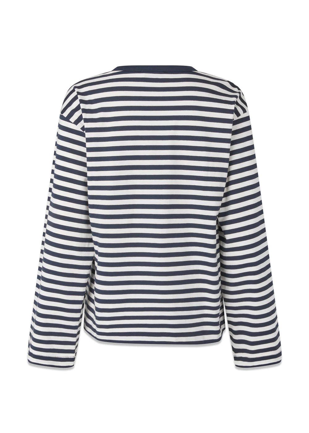 HellenMD LS stripe t-shirt - Navy Sky-Soft White Stripe - Image 2