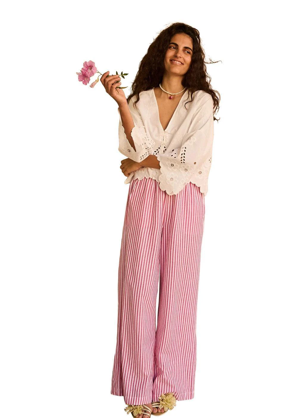 Hilde Pants - Red White - Image 3
