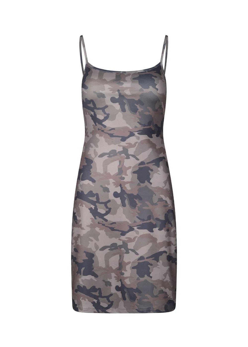 Himamd print strap dress - Camo