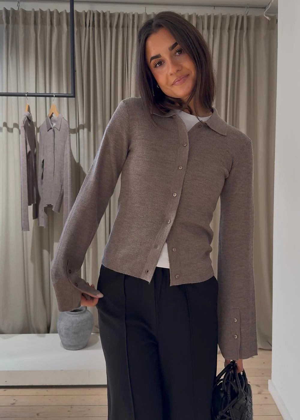 HirokiMD cardigan - Chocolate Chip - Image 3