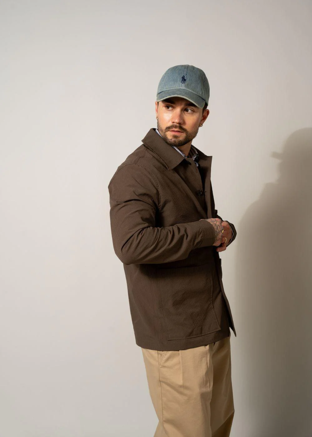 Indigo Denim Ball Cap - Blue - Image 2