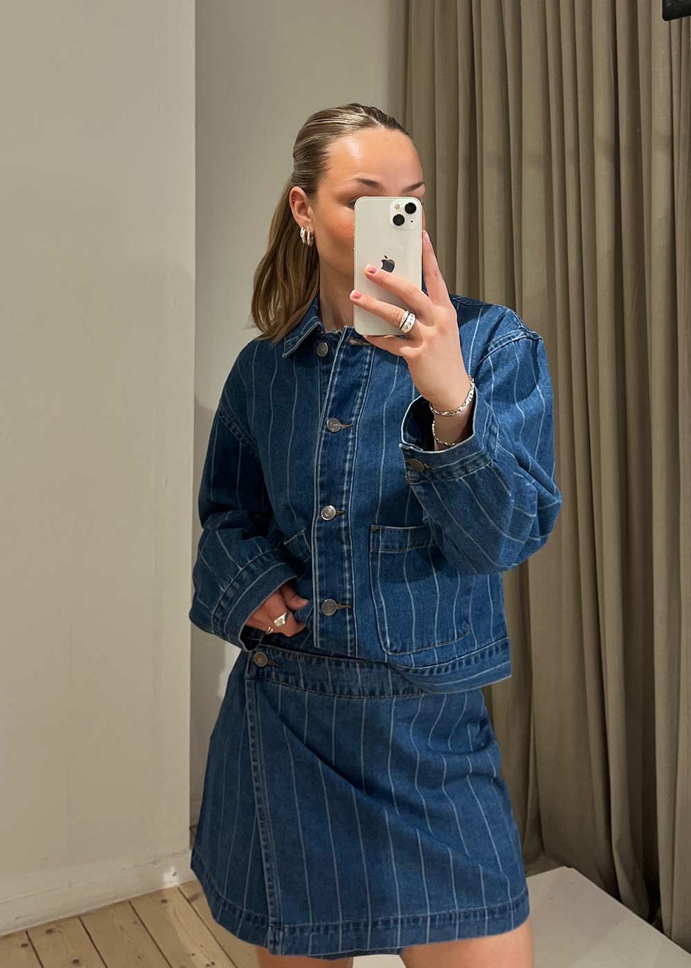 Isoldemd jacquard skirt - Jacquard Stripe - Image 2