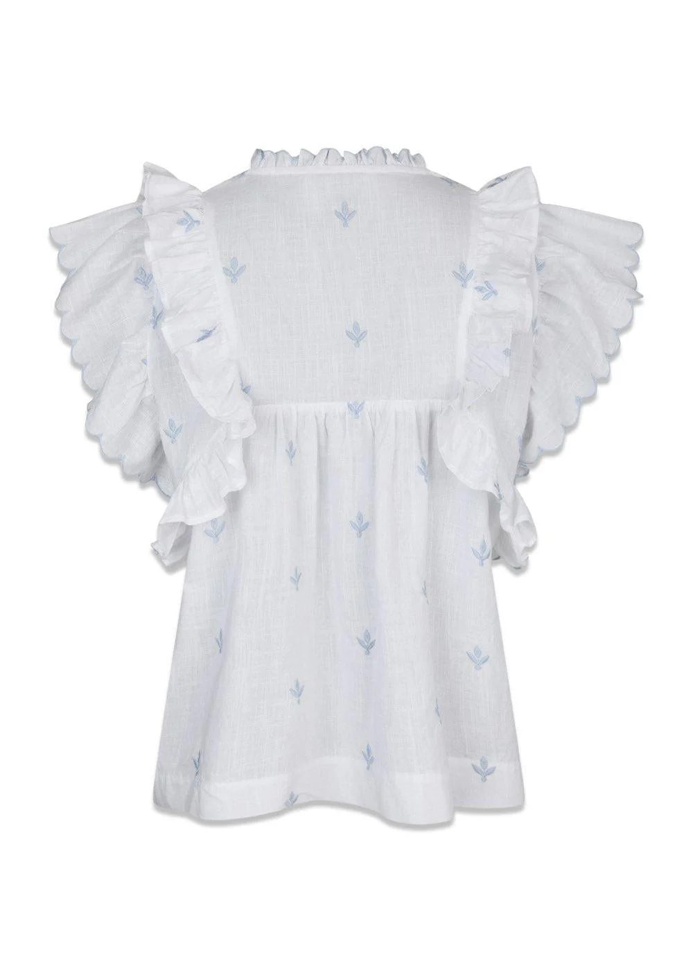 Jayla Embroidery Top - White - Image 2