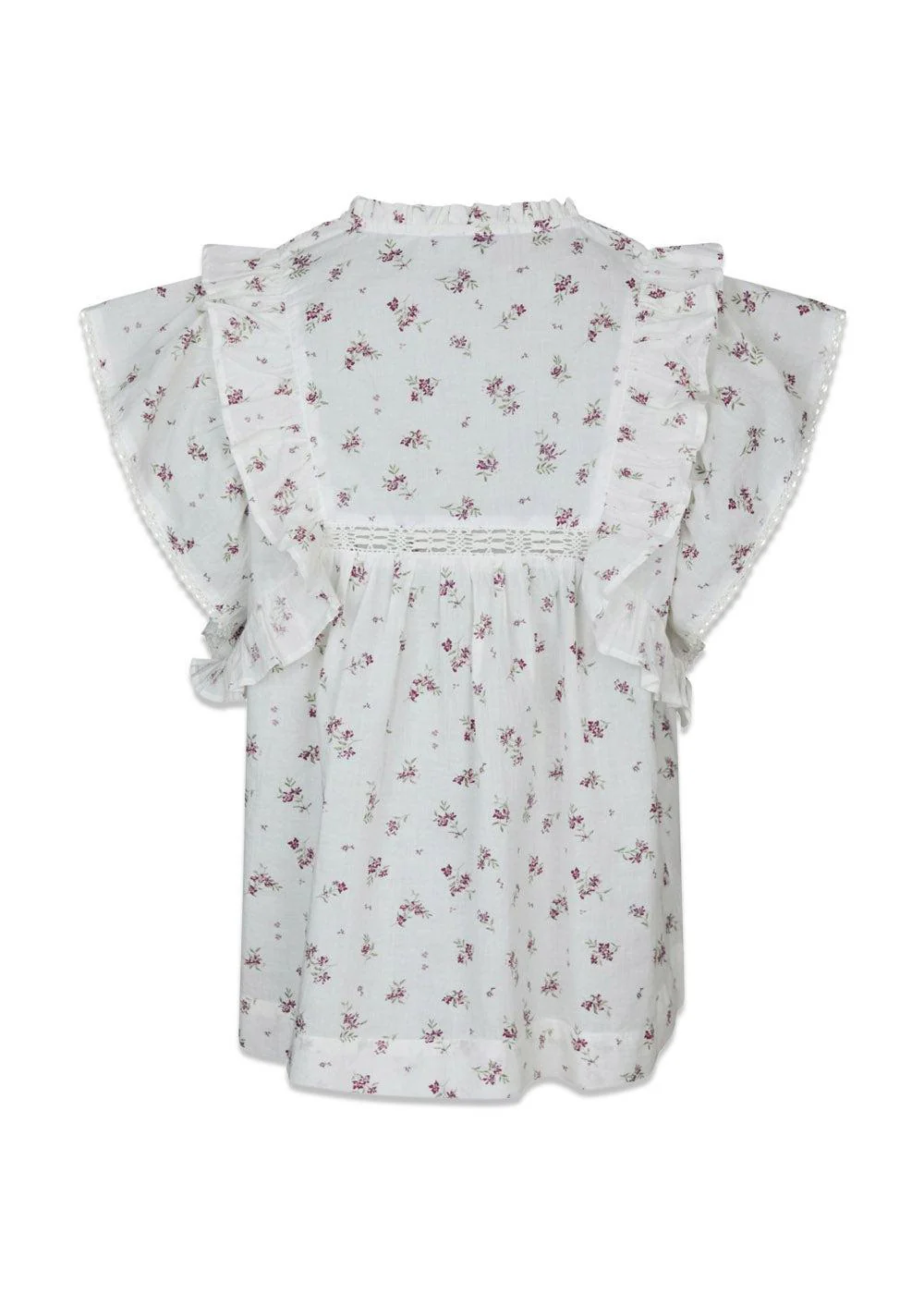 Jayla Small Blossom Top - Creme - Image 2