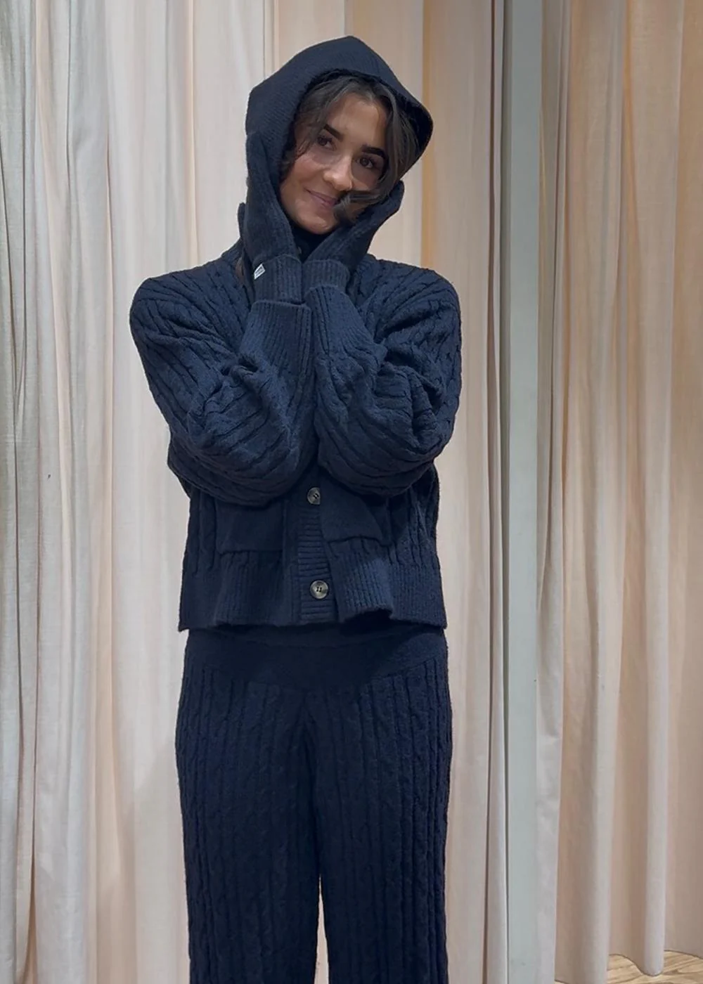 Josefinemd bonnet and gloves - Ombre Blue - Image 7