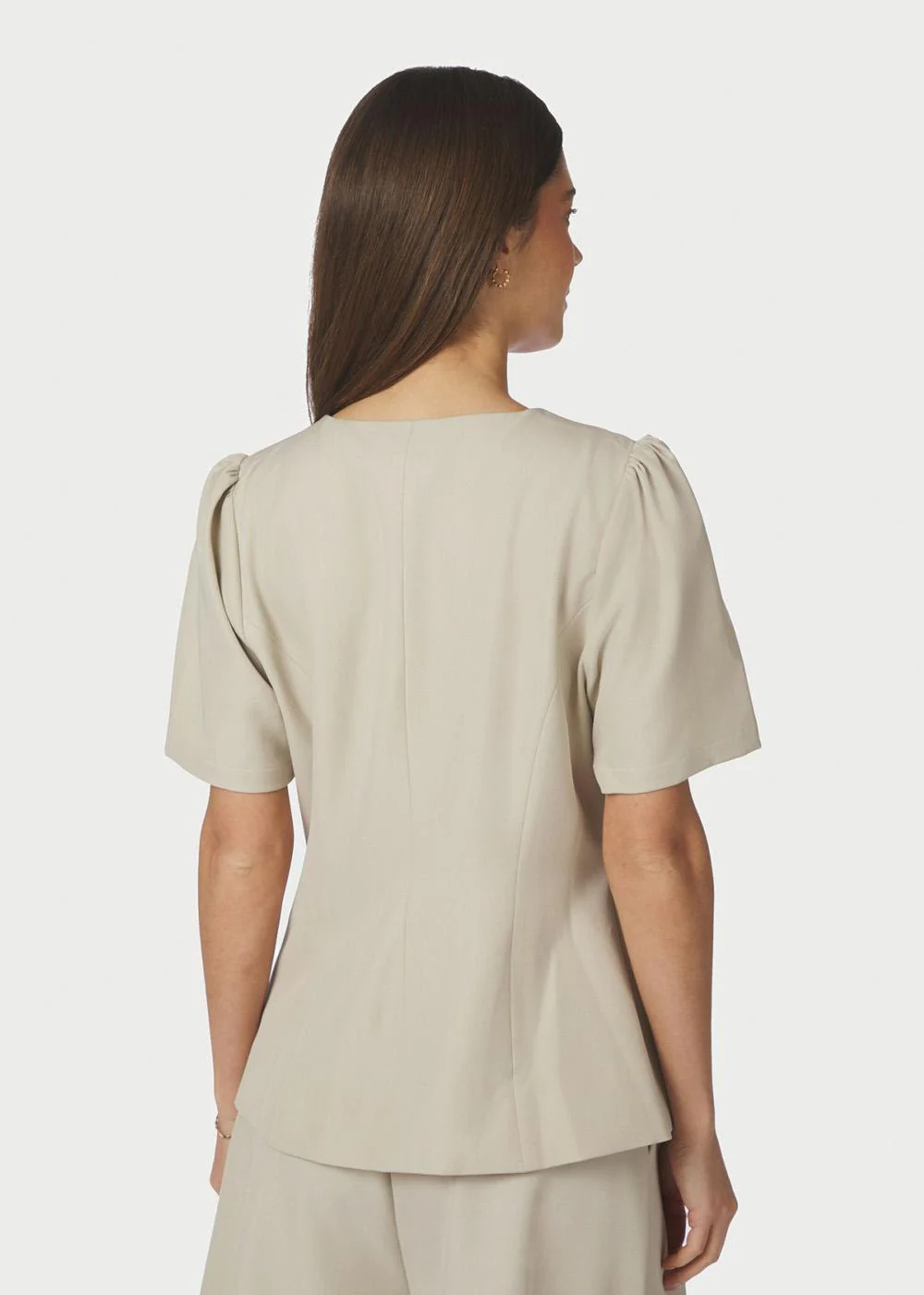 Jules Structure Blouse - Creme - Image 4