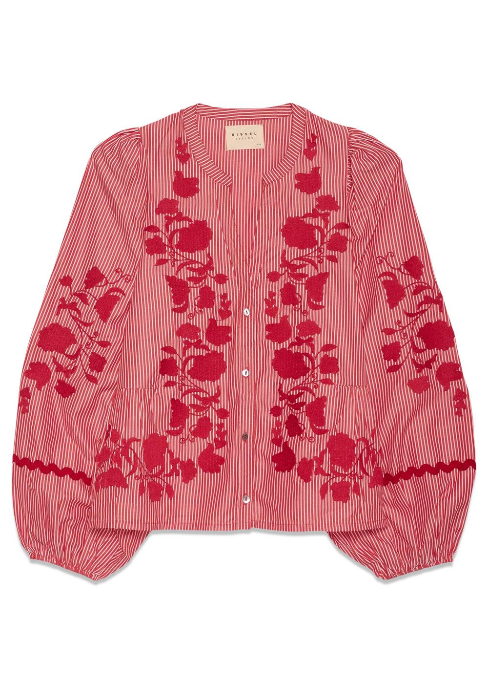 Juliane Top - Red Stripes