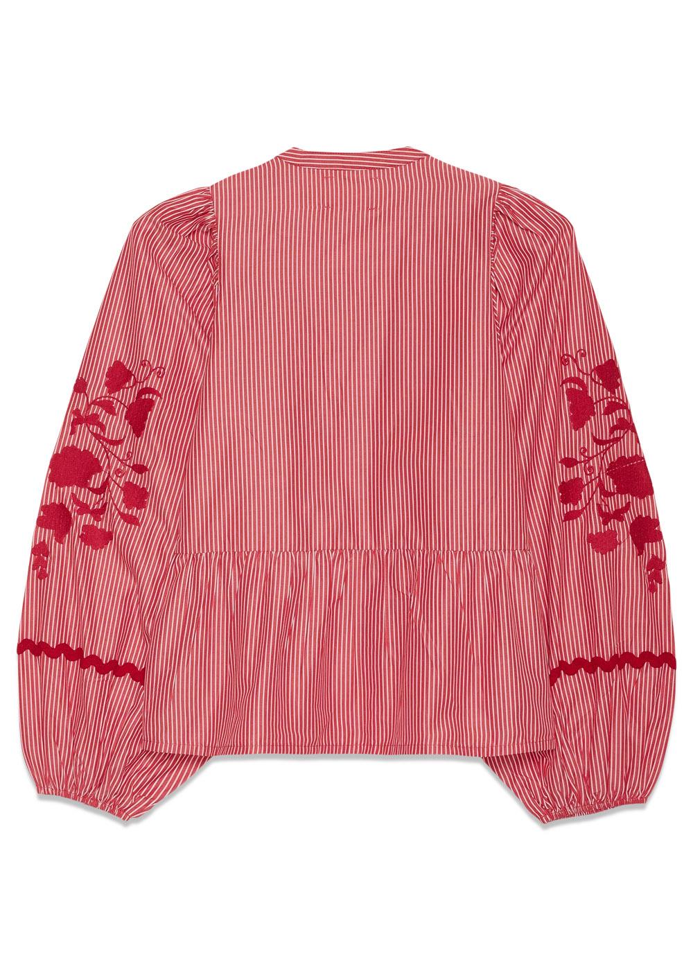 Juliane Top - Red Stripes - Image 2