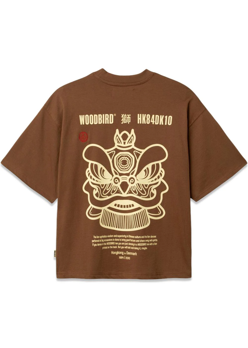 Juno Lion Tee - Mid Brown - Image 2