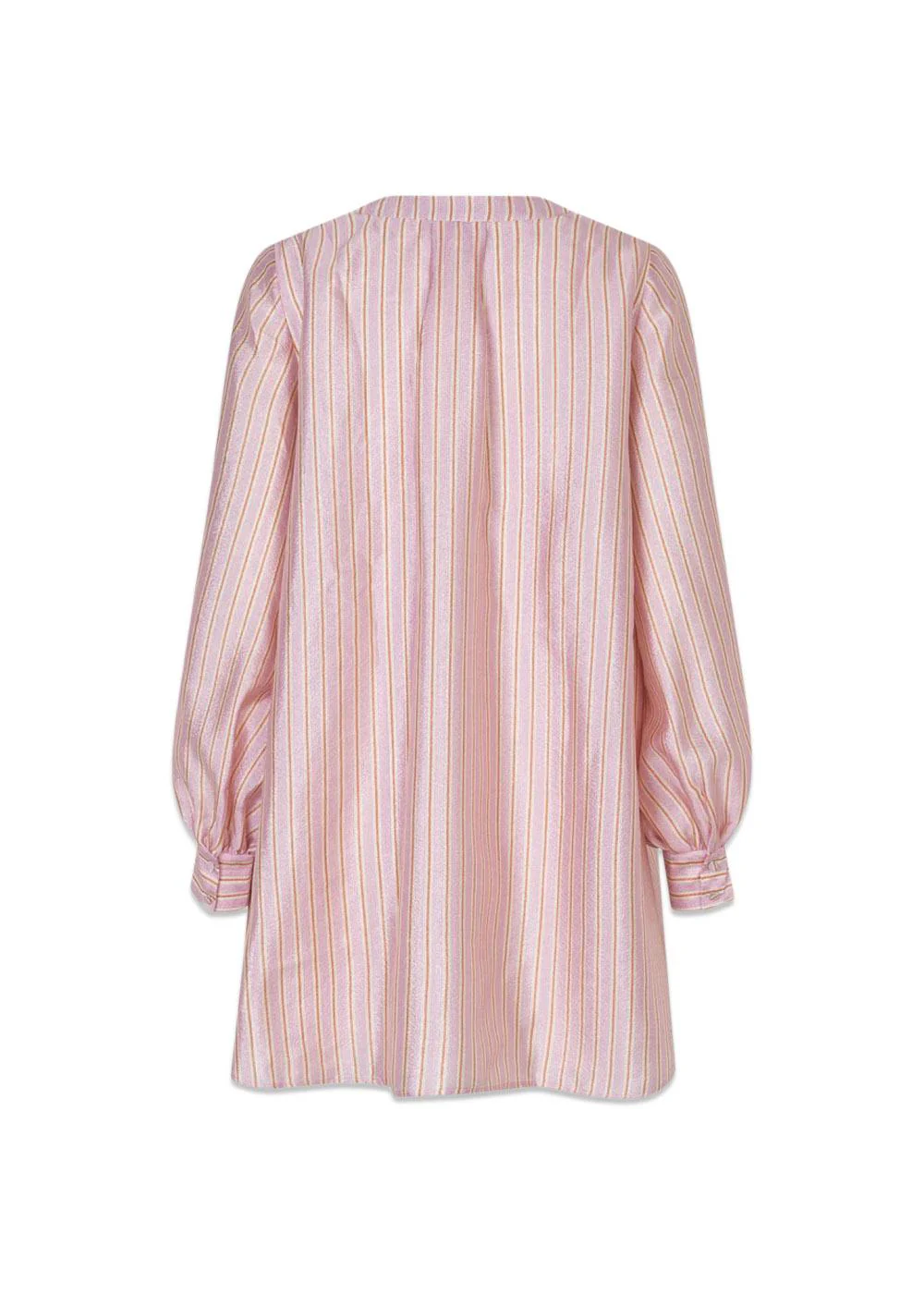 KIMONO MINI DRESS - Rose Pinstripe - Image 3