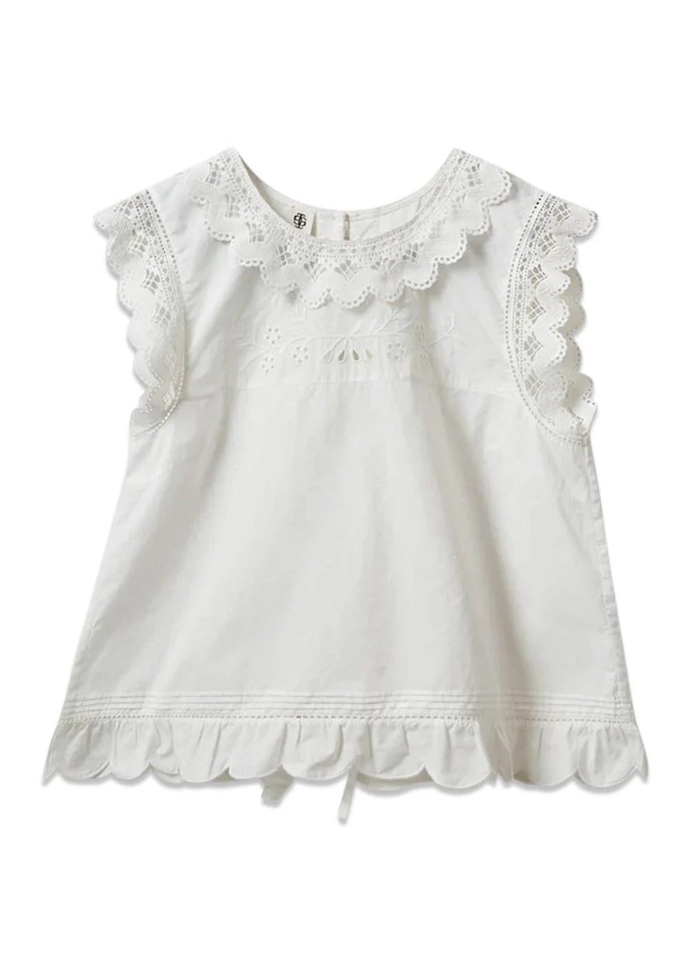 Kirsten Cloth Top - White