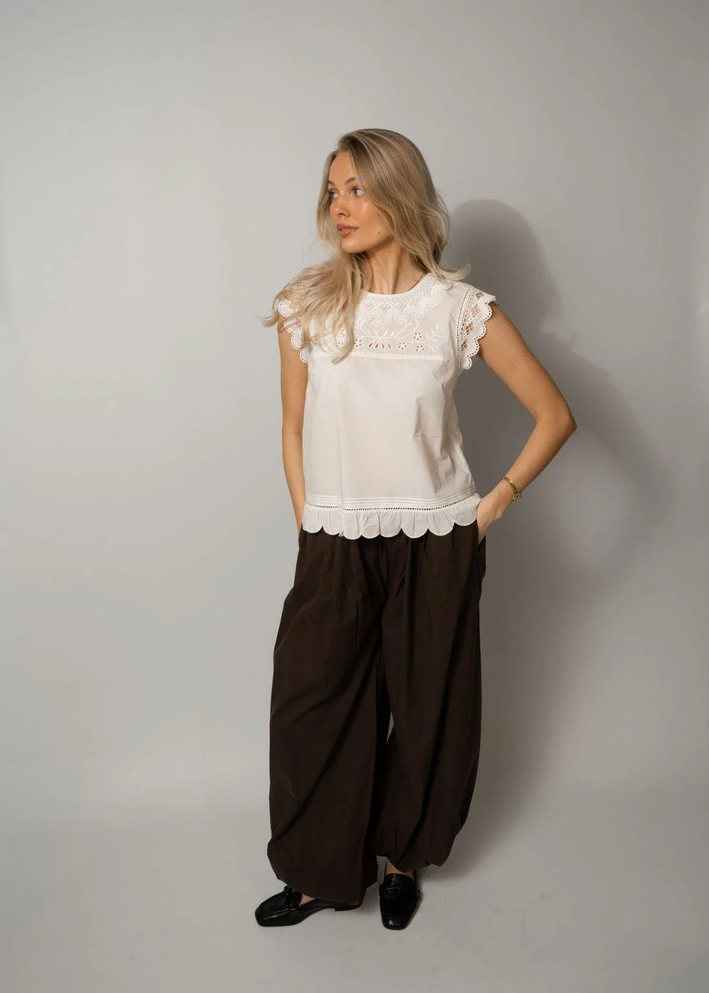 Kirsten Cloth Top - White - Image 2