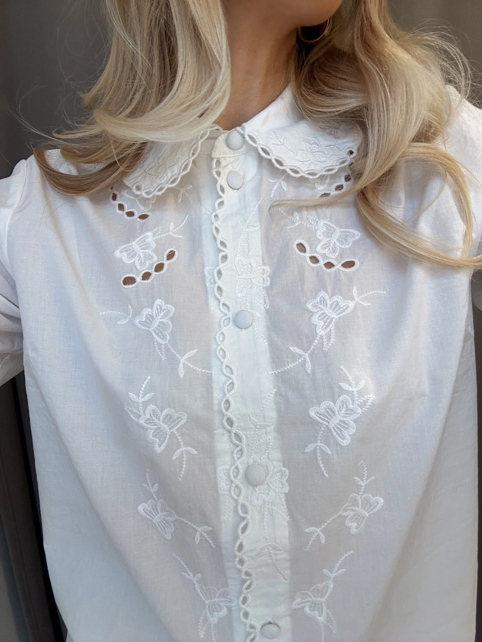 Kirsten Collar Shirt - White - Image 5