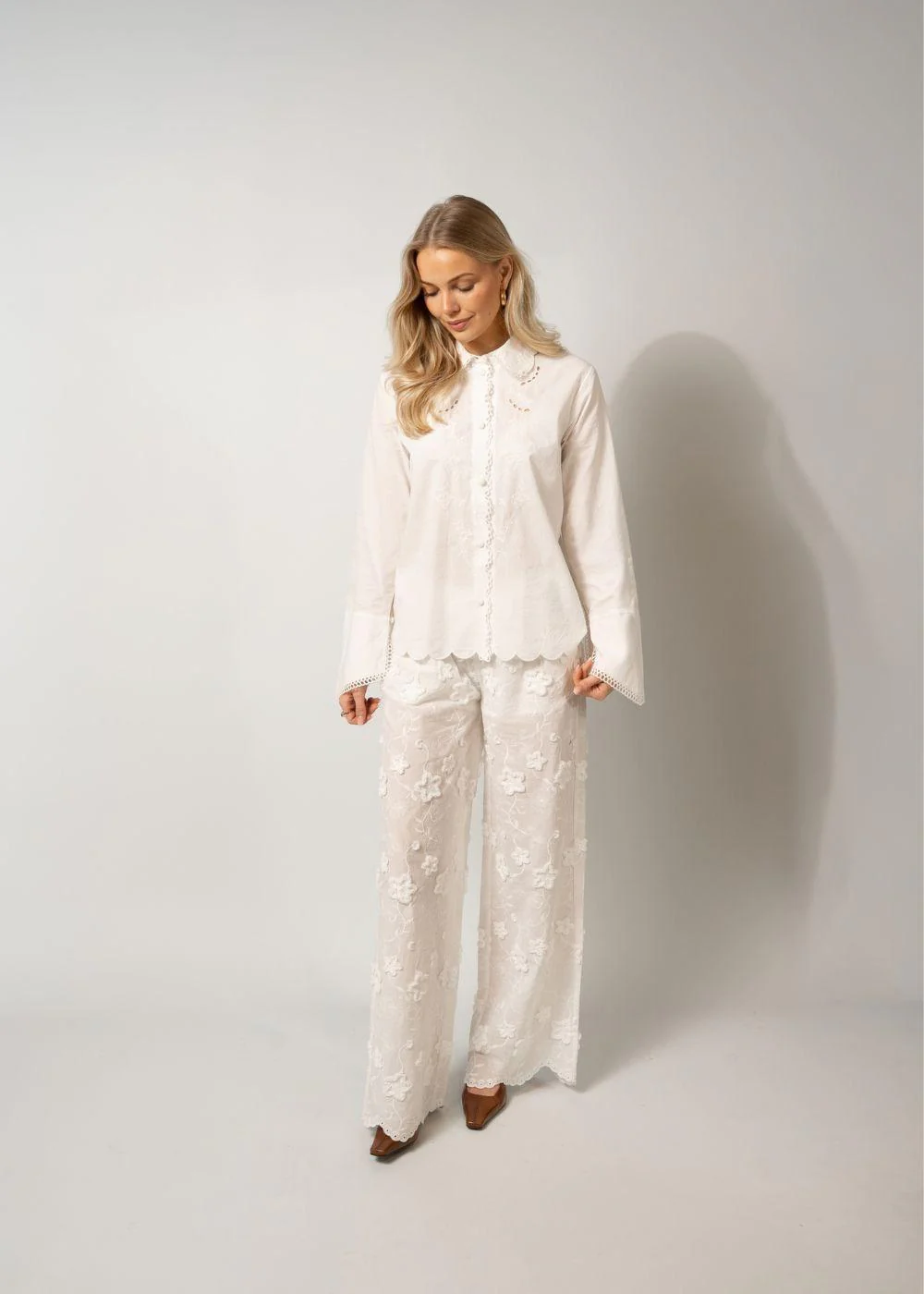 Kirsten Collar Shirt - White - Image 6