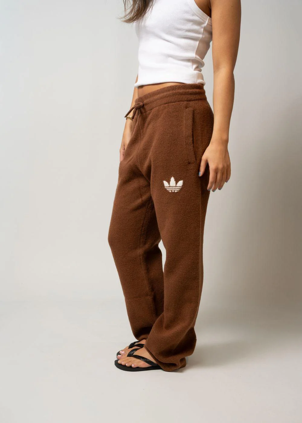 KNITTED PANTS - Preloved Brown - Image 3
