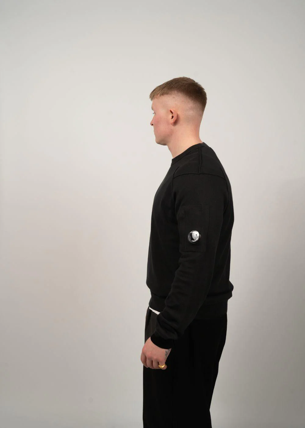 Knitwear - Crew Neck Boston - Black - Image 3