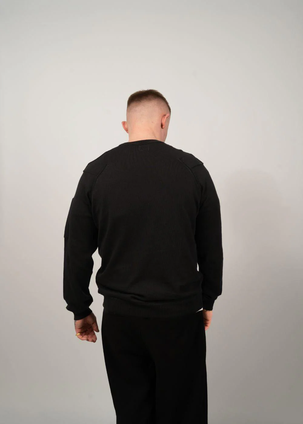 Knitwear - Crew Neck Boston - Black - Image 4