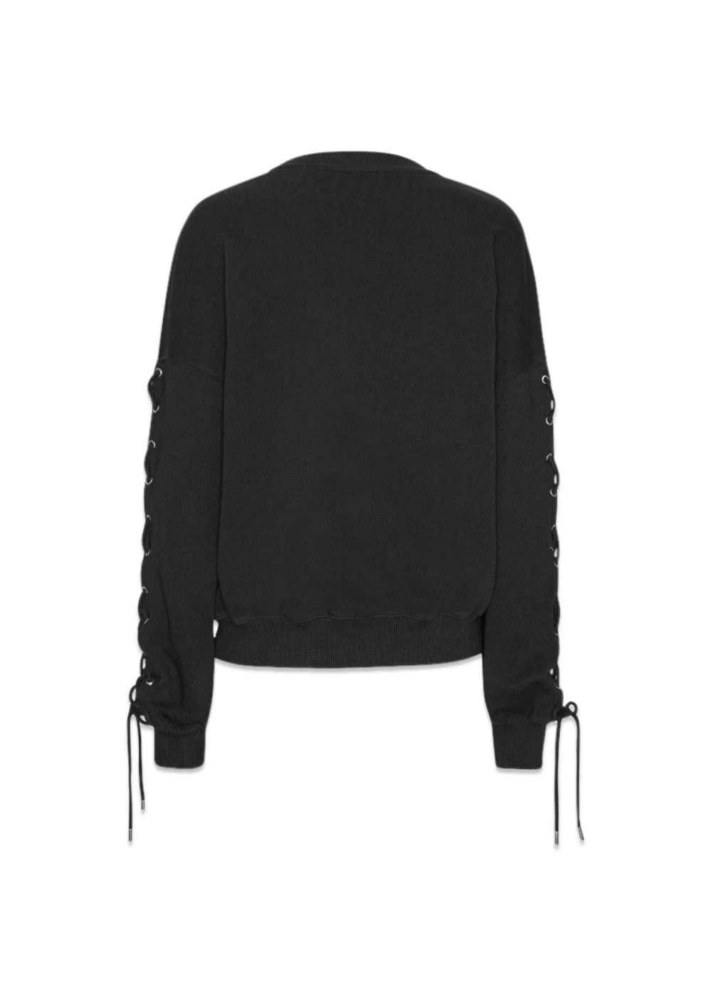 LACING CREWNECK - Black - Image 2