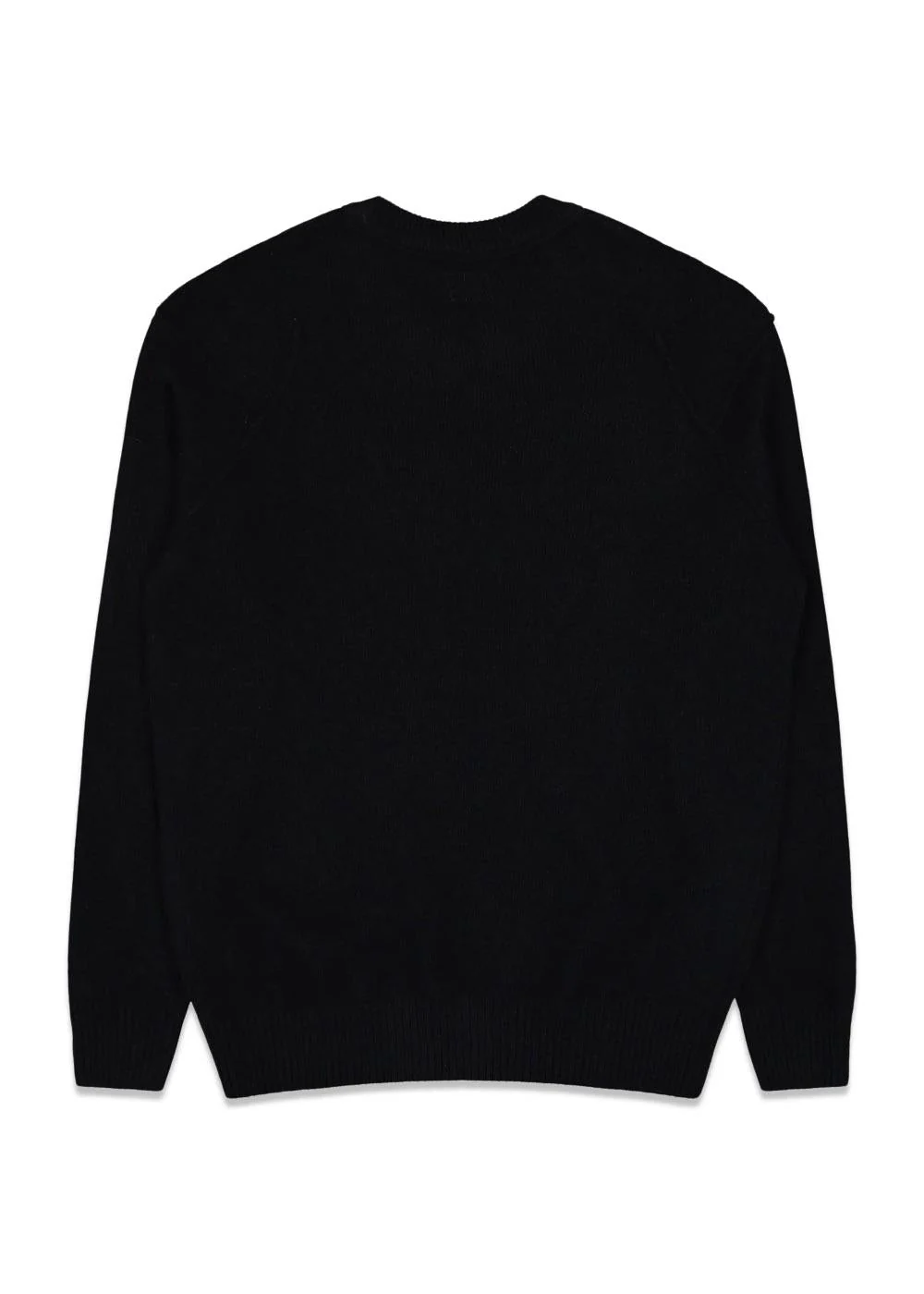 Lambswool Knitwear Crew Neck - Black - Image 2