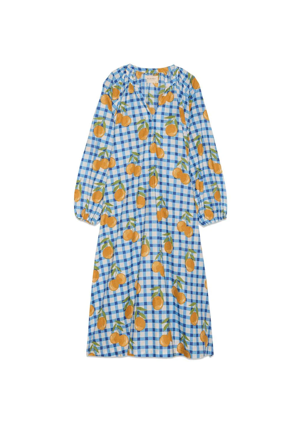 Lara Dress - Blue Orange