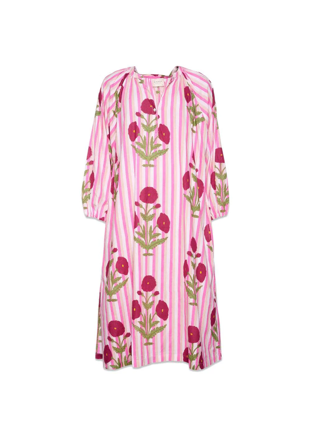 Lara Organic Cotton Dress - Poppy Rose
