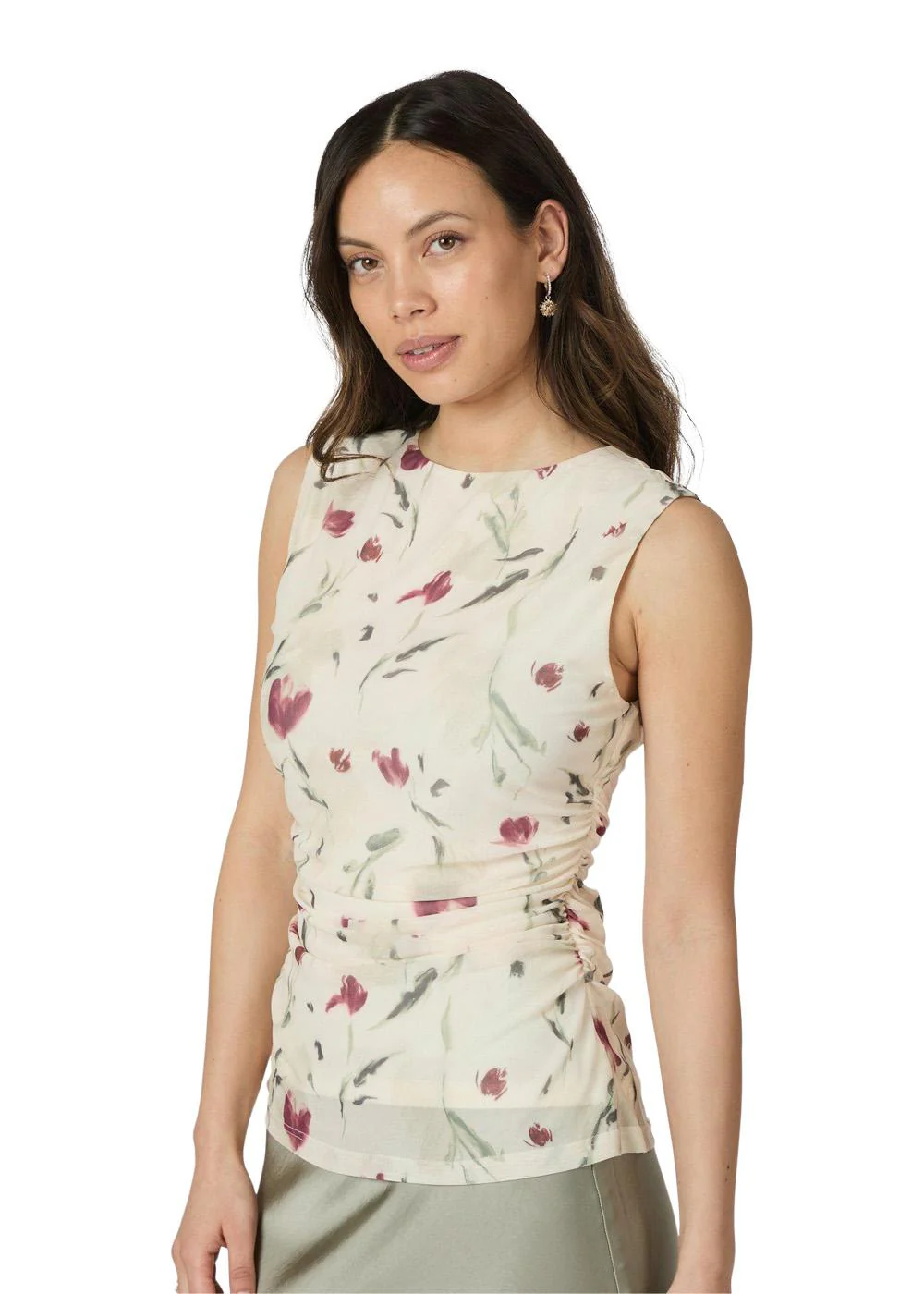 Liblana Artist Mesh Top - Creme - Image 4