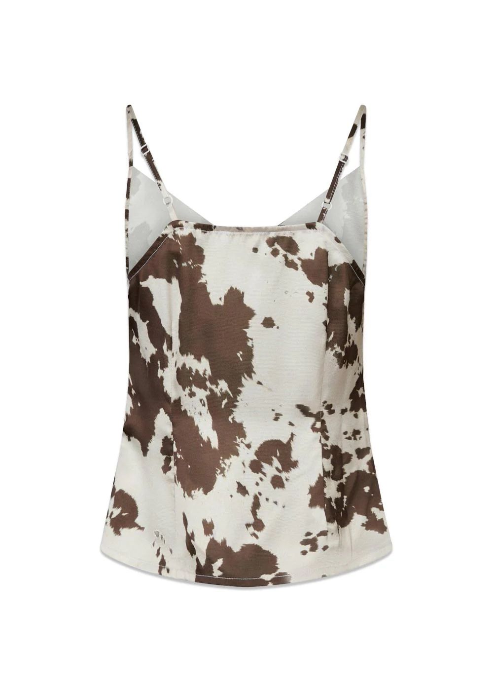 Lindy Cow Print Top - Brown - Image 3