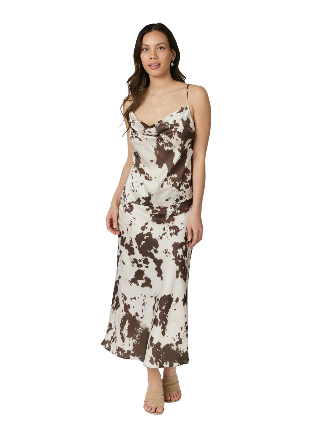 Lindy Cow Print Top - Brown - Image 4