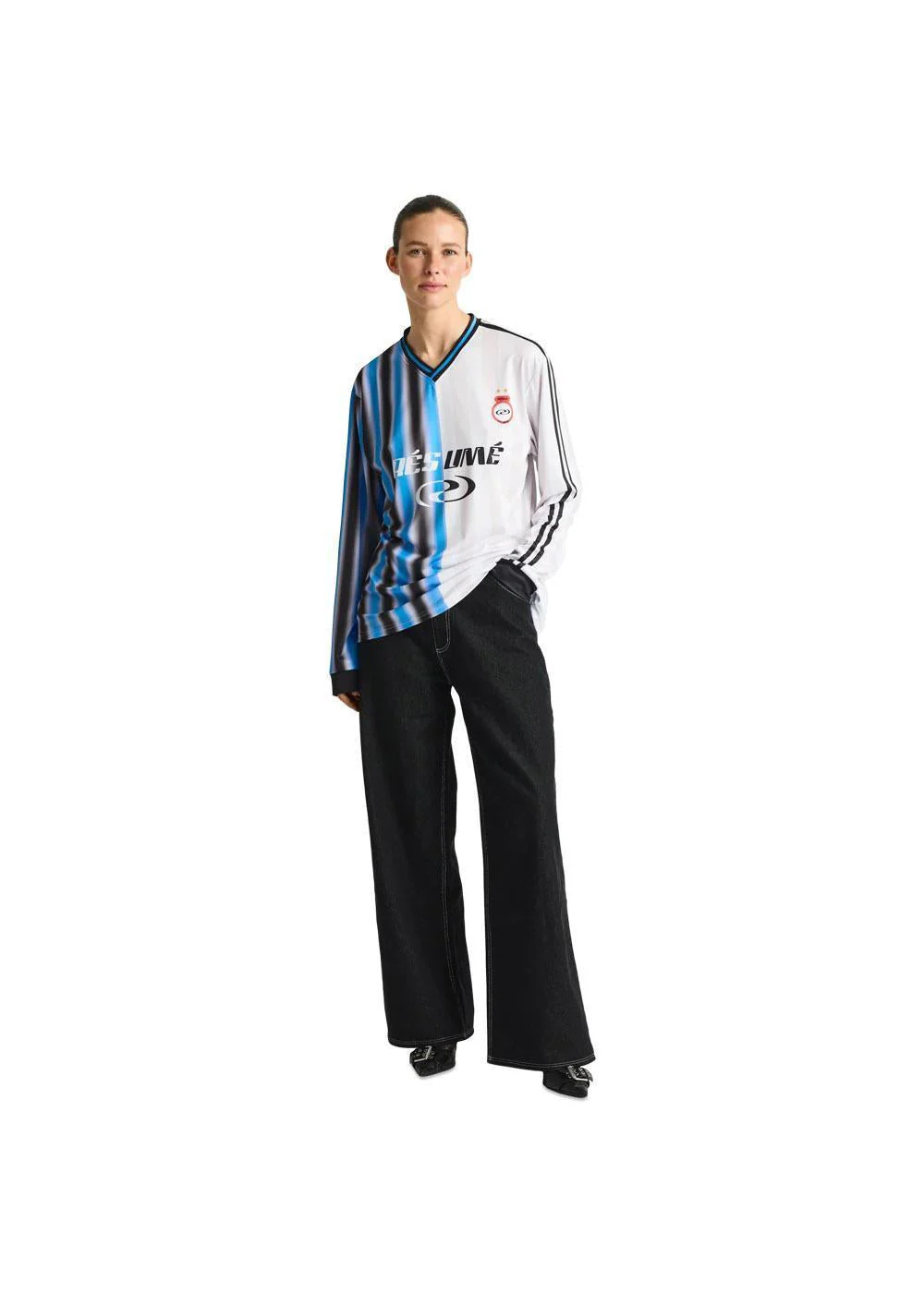 LucaRS Blouse - Blue Stripe - Image 3